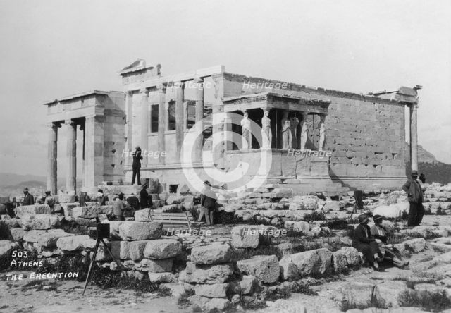 Erechtheion, Athens, Greece, c1920s-c1930s(?). Artist: Unknown