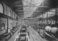 Erecting Shop, London and North-Western Railway Works, Crewe c1896
