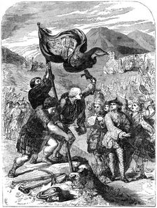 Erecting the standard of the Young Pretender, 18th century (19th century)