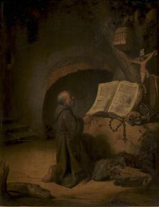 Eremit Praying, 1635. Creator: Jacob van Spreeuwen