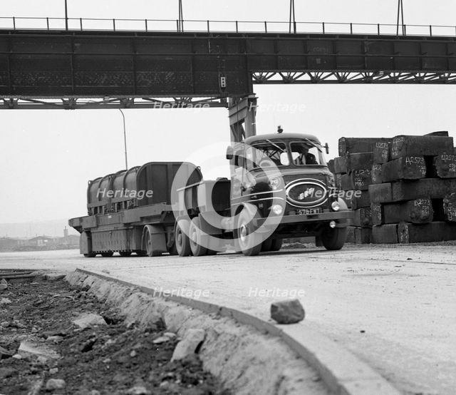 ERF 66GSF lorry, Park Gate iron & Steel Co, Rotherham, South Yorkshire, 1964. Creator: Michael Walters.