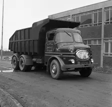 ERF 66GSF tipper at the Park Gate Iron and Steel Co, Rotherham, South Yorkshire, 1964. Creator: Michael Walters