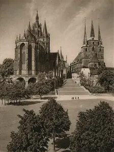 Erfurt. Cathedral and Severi Church 1931. Artist: Kurt Hielscher