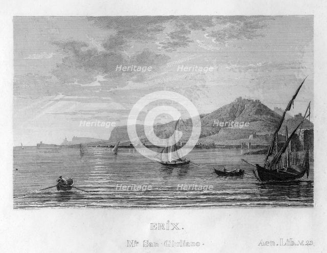 Erice, Sicily, Italy, c1833. Creator: Unknown.
