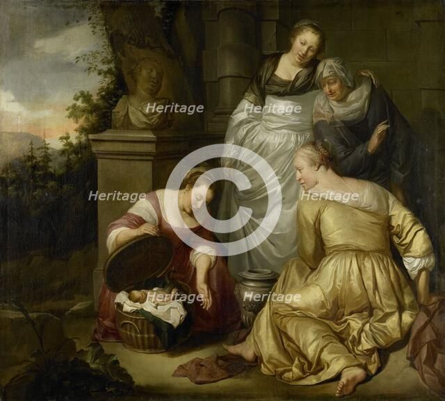 Erichthonius found by the daughters of Cecrops, 1650-1672. Creator: Hendrick Heerschop.