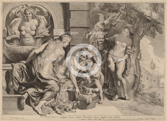 Erichthonius in His Basket. Creator: Pieter van Sompel.