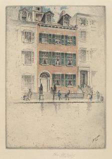 Ericsson's House, Beach Street, 1908. Creator: Charles Frederick William Mielatz