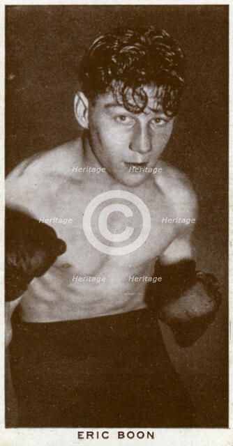 Eric Boon, British boxer, 1938. Artist: Unknown