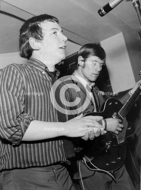 Eric Burdon and Hilton Valentine, Black Prince, Bexley, London, 1964. Creator: Brian Foskett.