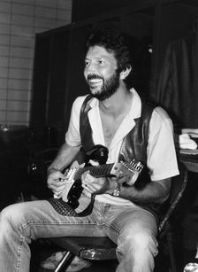 Eric Clapton (1945- ), British musician,1983