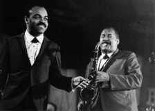 Eric Dixon, American jazz tenor saxophonist, flautist, composer and arranger, 1980s. Creator: Brian Foskett