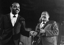 Eric Dixon, American jazz tenor saxophonist, flautist, composer and arranger, 1980s. Creator: Brian Foskett