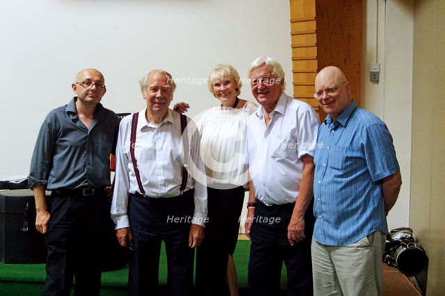 Eric Ford, Len Skeat, Val Wiseman, Brian Dee and John Altman, 23rd July 2016.  Artist: Brian O'Connor.