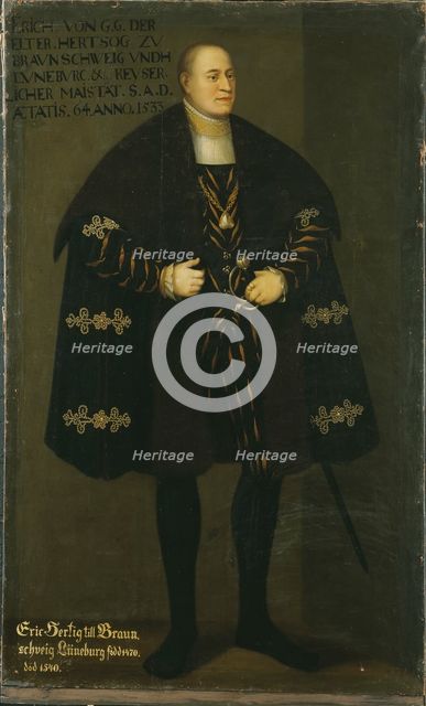 Eric I, 1470-1549, Duke of Braunscweig-Calenberg, 1667. Creator: Unknown.