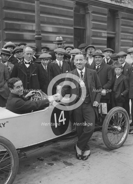 Eric Longden's Longden Special at the Southsea Speed Carnival, Hampshire. 1922. Artist: Bill Brunell.