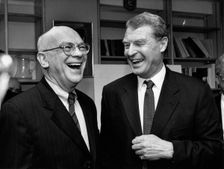 Eric Moonman with Paddy Ashdown (1941- ) Creator: Sidney Harris