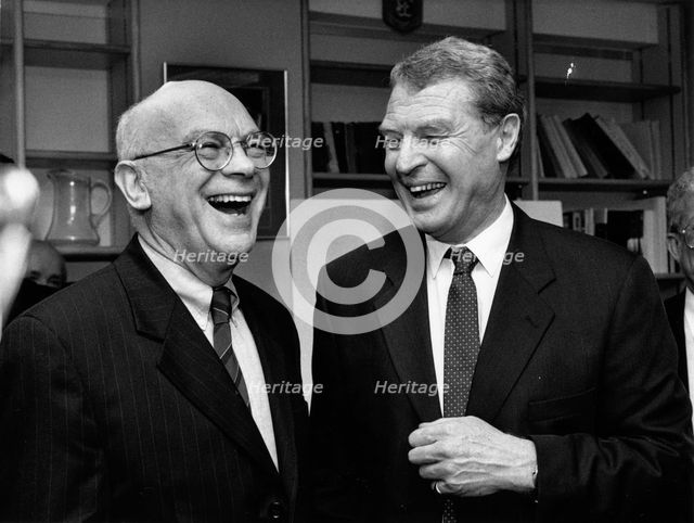 Eric Moonman with Paddy Ashdown (1941- ) Creator: Sidney Harris.