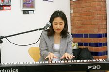 Eriko Ishihara, Eriko Ishihara Trio, Clocktower Cafe, Croydon, London, August 2024. Creator: Brian O'Connor