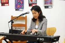 Eriko Ishihara, Eriko Ishihara Trio, Clocktower Cafe, Croydon, London, August 2024. Creator: Brian O'Connor