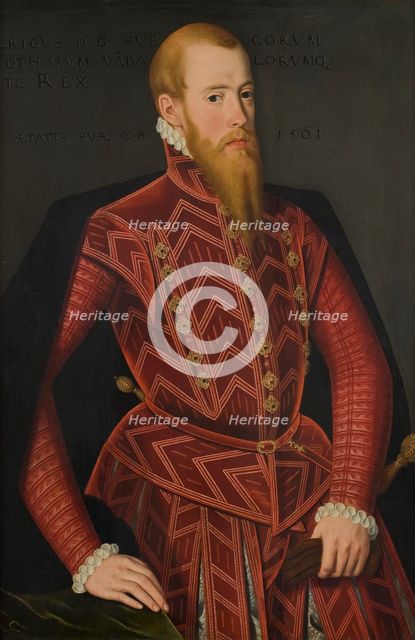 Erik XIV king of Sweden 1533-1577, mid-16th century. Creator: Domenicus Ver Wilt.
