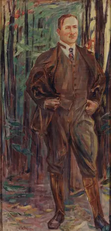 Erik Axel Karlfeldt, 1864-1931, 1916. Creator: Johan Axel Gustav Acke