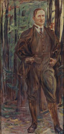 Erik Axel Karlfeldt, 1864-1931, 1916. Creator: Johan Axel Gustav Acke