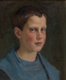 Erik Edelfelt as a child, 1898. Creator: Albert Edelfelt