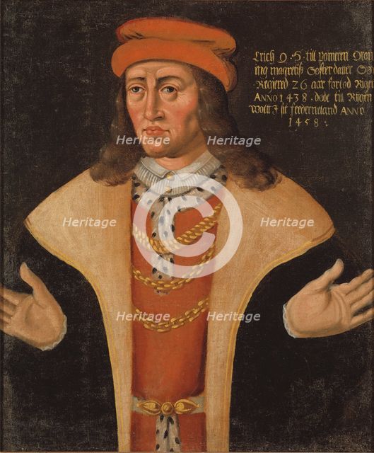 Erik I, 1382-1459, Duke of Pomerania, King of Denmark, Norway and Sweden, c15th century. Creator: Anon.