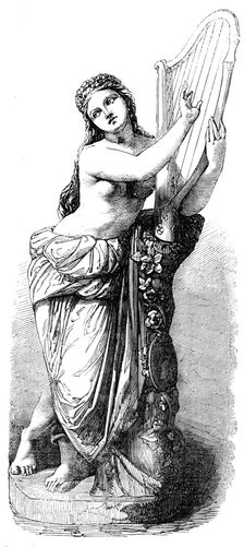 "Erin", by J. Bell, executed in Terra Cotta by Blashfield, 1857. Creator: Unknown
