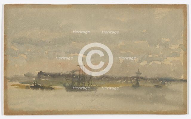 Erith - Evening, 1881-1883. Creator: James Abbott McNeill Whistler.