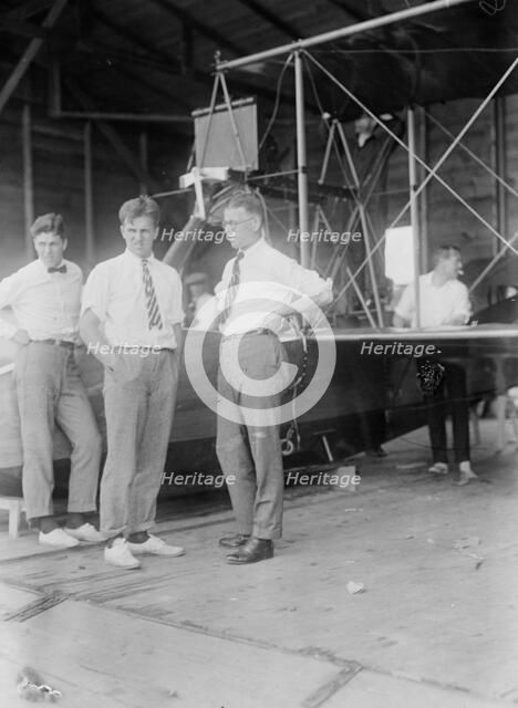 Erl Clinton Barker Gould, Frederick Trubee Davison, Artemus Lamb Gates, [1916?]. Creator: Bain News Service.