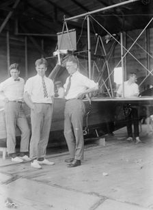 Erl Clinton Barker Gould, Frederick Trubee Davison, Artemus Lamb Gates, [1916?]. Creator: Bain News Service