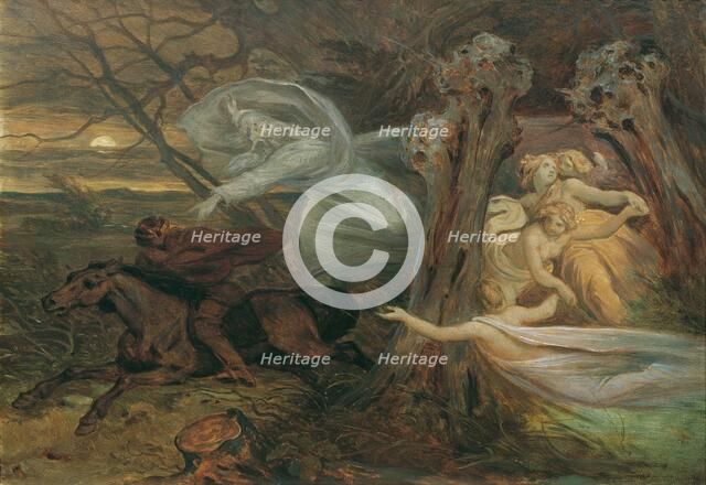 Erlkönig, c. 1830. Creator: Schwind, Moritz Ludwig, von (1804-1871).