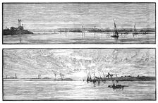 Erment, [near] Luxor; distant view of the Arabian Mountain Range, between Esneh and Edfou, 1883. Creator: Unknown