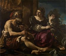 Erminia and the Shepherd, 1619-20. Creator: Guercino