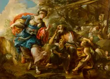 Erminia and the shepherds, 1712-1784. Creator: Stefano Torelli