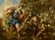 Erminia and the shepherds, 1712-1784. Creator: Stefano Torelli
