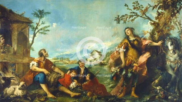 Erminia and the Shepherds, 1750/1755. Creators: Francesco Guardi, Antonio Guardi.