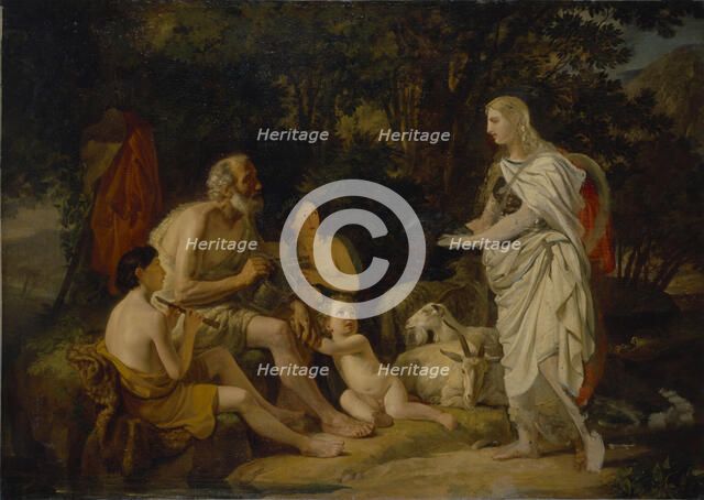 Erminia and the Shepherds, 1824. Artist: Briullov, Karl Pavlovich (1799-1852)