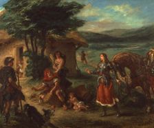 Erminia and the Shepherds, 1859. Creator: Eugene Delacroix
