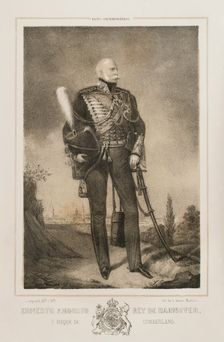 Ernest Augustus, (1771-1851), King of Hanover (1837-1851), Duke of Cumberland and Teviotdale, 1854. Creator: Luis Carlos Legrand