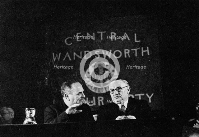 Ernest Bevin (1881-1951), British labor leader and statesman, 1945. Creator: Unknown.