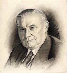 Ernest Bevin, between 1939 and 1946. Creators: Central Office of Information, Arthur Boughey