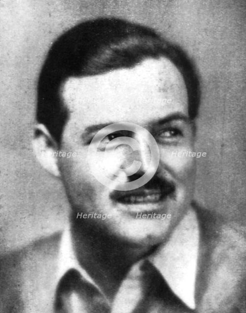Ernest Hemingway (1899-1961), American novelist, early 20th century. Artist: Unknown