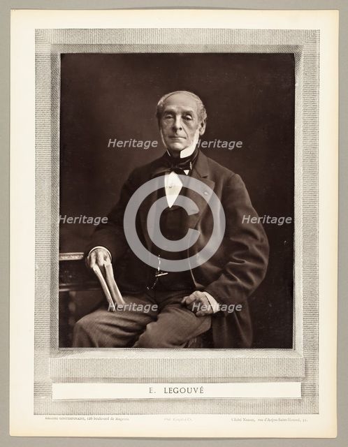 Ernest Legouvé, 1853/76. Creator: Nadar.