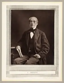 Ernest Legouvé, 1853/76. Creator: Nadar