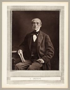 Ernest Legouvé, 1853/76. Creator: Nadar