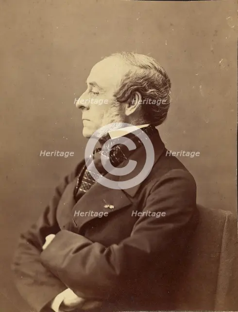 Ernest Legouvé, littérateur, 1861-1869. Creator: Nadar.