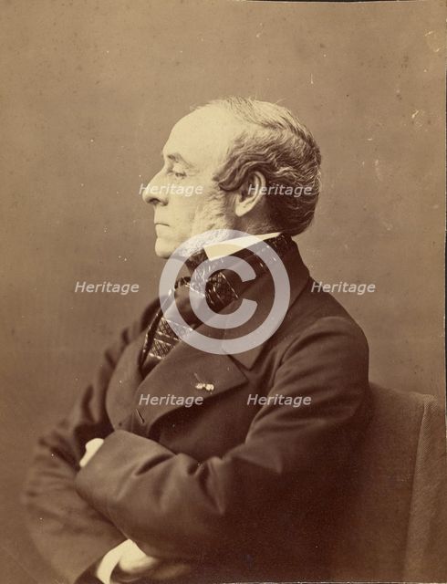 Ernest Legouvé, littérateur, 1861-1869. Creator: Nadar.