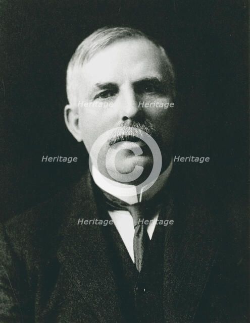 Ernest Rutherford (1871-1937), Nobel prize-winning atomic physicist, c1908. Artist: Unknown
